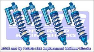 KING Shock Technology  - Polaris RZR  '08-Up King UTV Performance Shock kit with compression adjuster