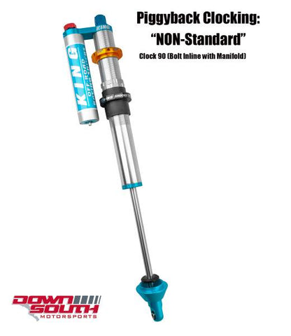 King Shocks 2.5 PR Bypass Piggyback Reservoir Without Springs With Internal Bypass (IBP) And Compression Adjuster