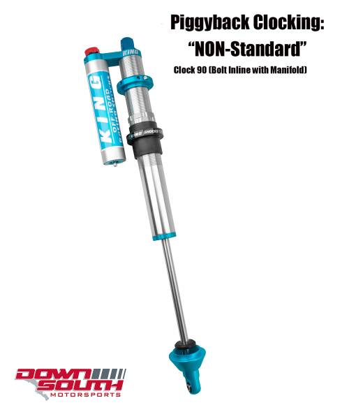 King Shocks 2.5 PR COIL-OVER Piggyback Reservoir Without Springs With Compression Adjuster