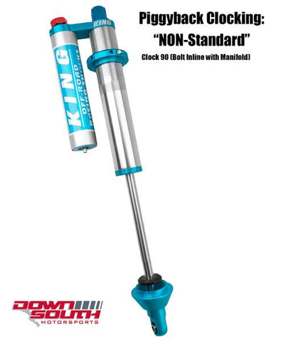 King Shocks 2.5 PR COIL-OVER Piggyback Reservoir Without Springs With Compression Adjuster