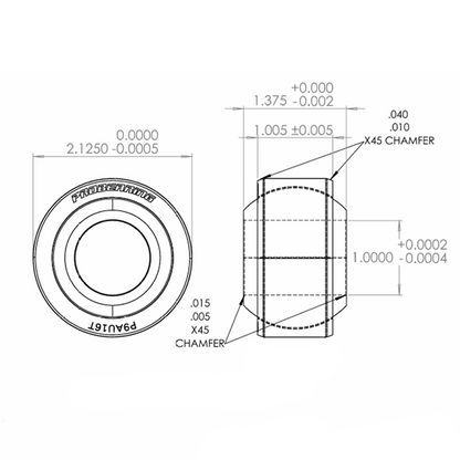 Pro 9 Series Spherical Bearing | 1" Bore x 2.125 Race | Stainless Steel