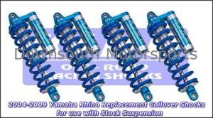 King Shocks - Yamaha Rhino '04-Up Replacement King UTV Performance Series Shock kit with compression adjuster