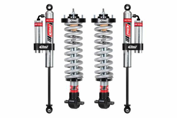Eibach Springs - Eibach Pair of Front Coilovers + Rear Reservoir Shocks 2014 to 2018 GMC Sierra 1500 | E86-23-032-02-22