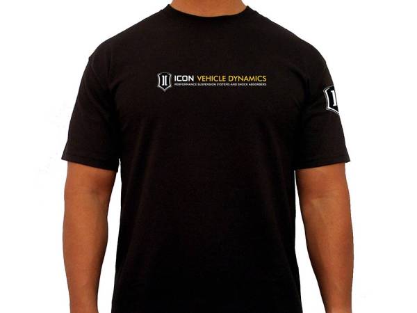 ICON Vehicle Dynamics - ICON Standard-Logo Tee – Black, Extra Large
