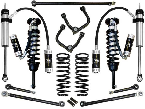 ICON Vehicle Dynamics - ICON 03-09 4Runner/FJ Cruiser 0-3.5" Lift Stage 6 Suspension System, Tubular UCA