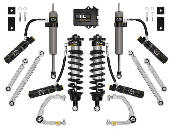ICON Vehicle Dynamics - ICON 2022-2023 Toyota Tundra 1.25-3.25" Lift Stage 4 3.0 Suspension System, Billet