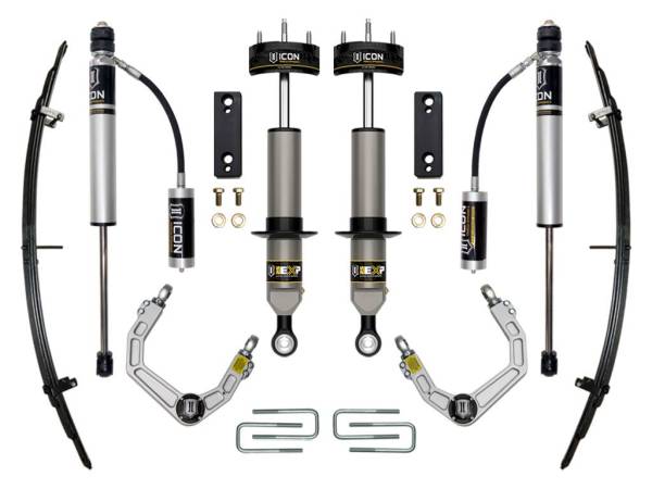 ICON Vehicle Dynamics - ICON Vehicle Dynamics 2005-2022 Tacoma 0-2" Lift Stage 3, EXP Suspension System, Billet