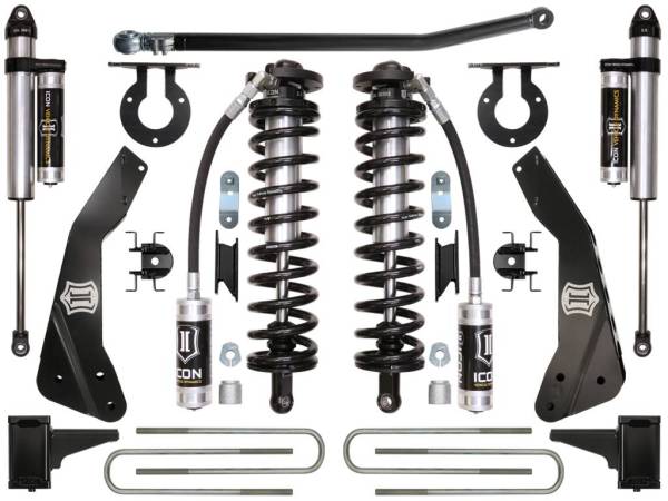 ICON Vehicle Dynamics - ICON 2011-2016 Ford F250/F350, 4-5.5" Lift, Stage 3 Coilover Conversion
