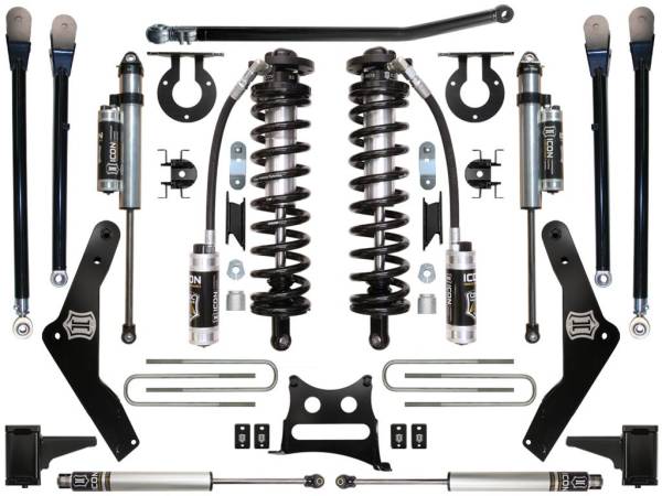 ICON Vehicle Dynamics - ICON 2011-2016 Ford F250/F350, 4-5.5" Lift, Stage 5 Coilover Conversion