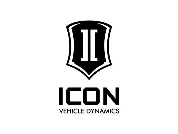 ICON Vehicle Dynamics - ICON Vehicle Dynamics Stacked Logo Sticker, Black, 6” Tall, STICKER- STACK 6 IN B