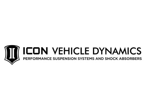 ICON Vehicle Dynamics - ICON Vehicle Dynamics Tagline Sticker, Silver, 25” Wide