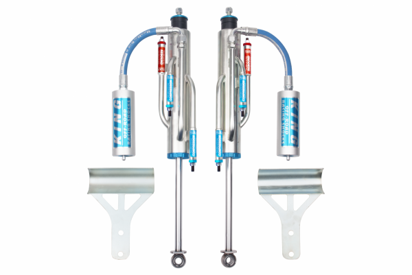 King Shocks - King Shocks JK 07-18 FRONT 2.5 DIA. HOSE REMOTE 3 TUBE BYPASS SHOCKS FOR 0-2.0" LIFTS | 25001-341