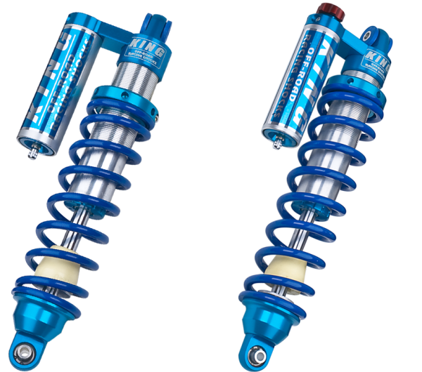King Shocks - King Shocks, RZR RS1 2018+ REAR 2.5 INTERNAL BYPASS HOSE REMOTE COILOVER W/FINNED RESERVOIR W/ADJUSTER  | 25700-326A