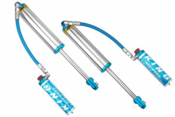 King Shocks - King 3.0" X 8 INCH TRAVEL Internal Bypass Hose Remote Reservoir with Adjusters | PR3008-SS-AI