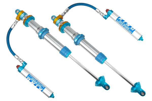 King Shocks - King Shocks 3.0 Pure Race Coil-Over Od Swivel (Ibp) Coil-Over With Hose Remote Reservoir W/O Springs 1" Shaft W/ Compression Adjuster Dual Rate Coil-Over 18In Stroke - Rs3018-Cohr-I-Se