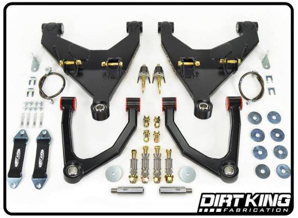 Dirt King Fabrication - Dirt King Long Travel Kit with Bushing Upper Arms - DK-814908-B