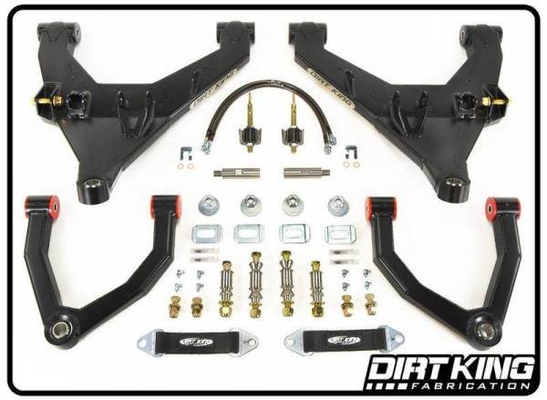 Dirt King Fabrication - Dirt King Long Travel Kit with Bushing Upper Arms - DK-922908-B