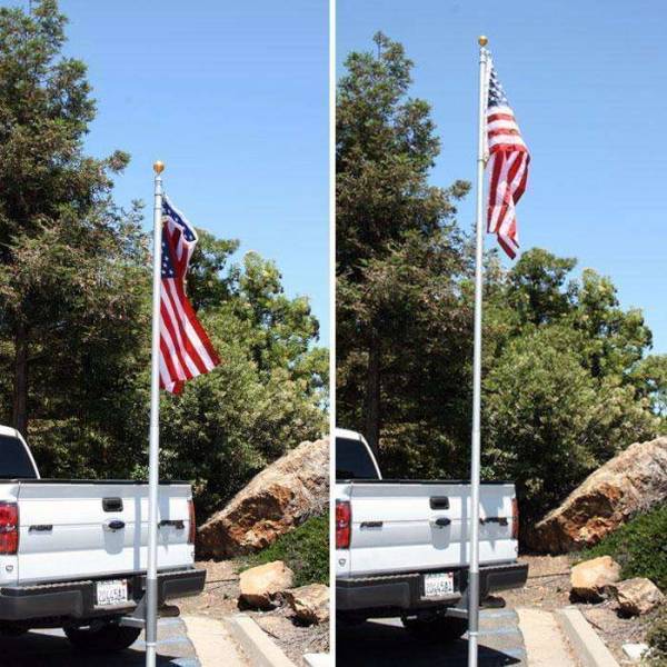 Rugged Radios - 20 Ft Telescoping Flag Pole for Base Camp and Base Station Antenna | ANT-POLE-20