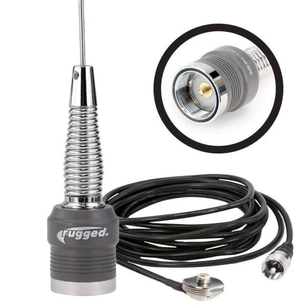 Rugged Radios - VHF Antenna Kit with 1/2 Wave No Ground Plane (NGP) Antenna & NMO Mount | ANT-SPARE-KIT-V