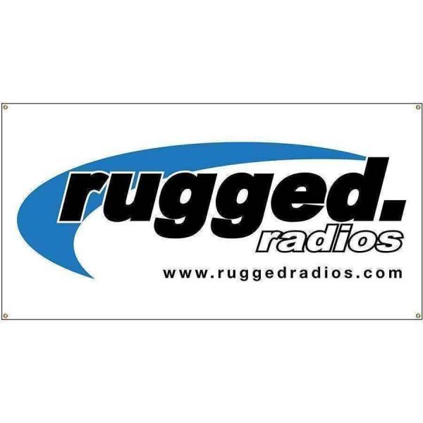 Rugged Radios - Rugged Radios Race Banners - Available In Different Sizes 4 x 10 Banner | BANNER 4X10-NI