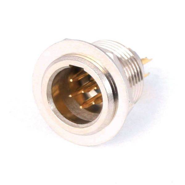 Rugged Radios - 6-Pin Panel Mount Mini XLR Connector TB6M | C6P-PM