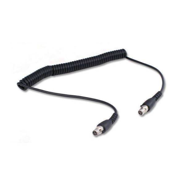 Rugged Radios - 3-Pin to 3-Pin TA3FL Coil Cord for H80 Dual Talk Headsets | CC-3P-MT