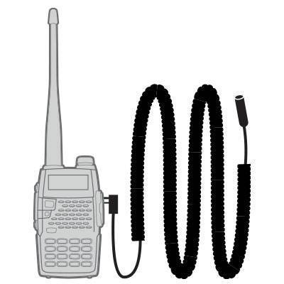 Rugged Radios - Select Handheld Radios Coil Cord Vertex Bolt On | CC-VERT-B