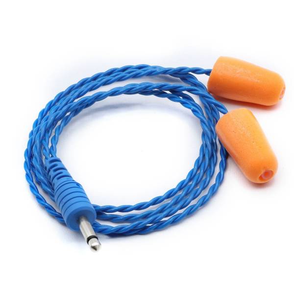 Rugged Radios - Challenger II Racing Foam Ear Bud Speakers with 1/8 Mono Plug | CHALLENGER-II-BLUE