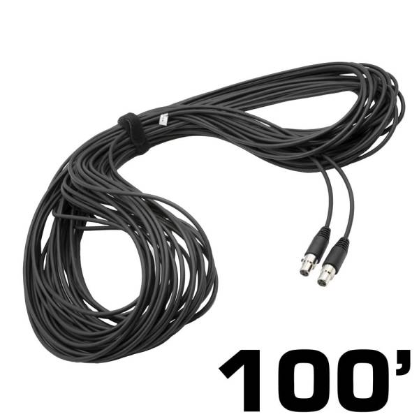 Rugged Radios - 100 Ft 3-Pin to 3-Pin Straight Cord for H85 Linkable Headsets | CS-100-3P
