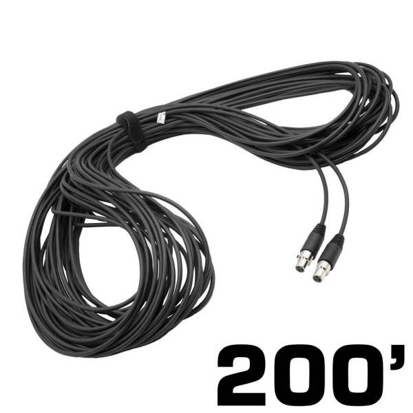 Rugged Radios - 200 Ft 3-Pin to 3-Pin Straight Cord for H85 Linkable Headsets | CS-200-3P