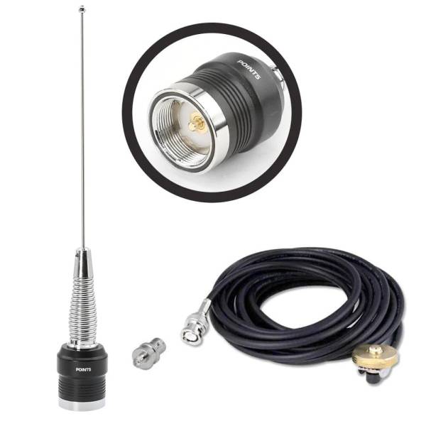 Rugged Radios - UHF External Antenna Kit for Handheld Radios (UHF 450 - 470 MHz) R1 - GMR2 PLUS - RDH16 - RDHX - ABH7 | EXT-ANT-KIT-UHF-ABH