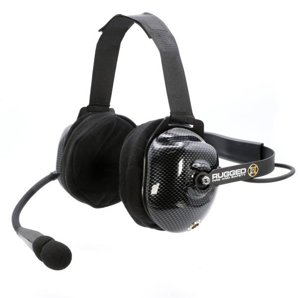 Rugged Radios - FHS Behind-The-Head Fire Safety Industrial Headset No Buttons / For David Clark / Sigtronics / Avcomm | FHS-42-1/4