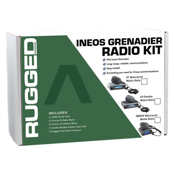 Rugged Radios - INEOS Grenadier Two-Way GMRS Mobile Radio Kit GMR25 Waterproof | GREN-GMR25