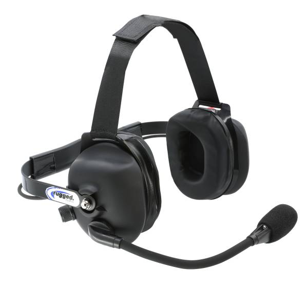 Rugged Radios - H43 Rubberized Behind the Head (BTH) 2-Way Radio Headset | H43-BLK-K