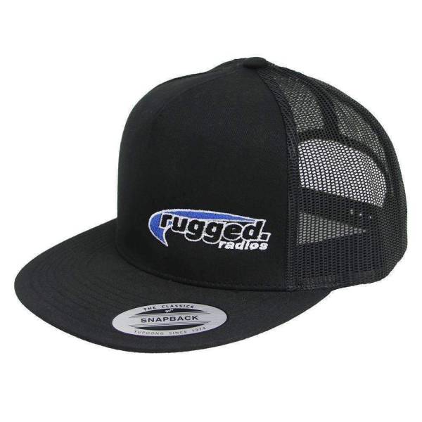 Rugged Radios - Rugged Radios Flat Bill Snapback Hat - Black | HAT-S2-FB-BLK