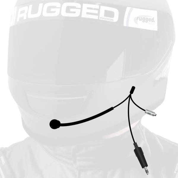 Rugged Radios - 4C IMSA Wired Straight Cord Helmet Kit with Mic and 3.5mm Jack | HK-IF