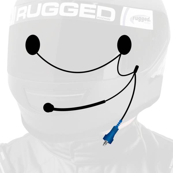 Rugged Radios - RUGGED Wired Helmet Kit with Alpha Audio Speakers and Mic | HK-OFSP-AA