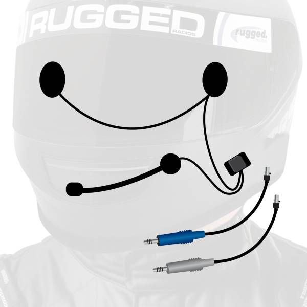 Rugged Radios - RUGGED Wired / STX Stereo Helmet Kit with Alpha Audio Speakers and Mic | HK-UNI
