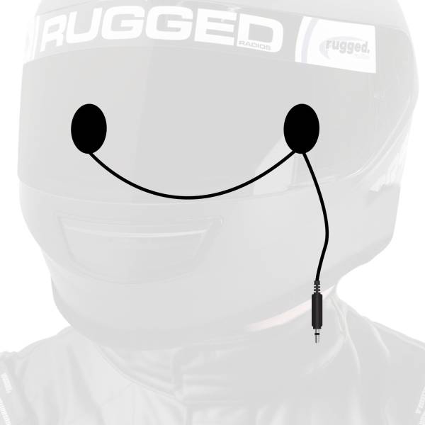 Rugged Radios - In-Helmet Speakers with 3.5mm Plug Mono / Standard | HKP-SPK-MONO