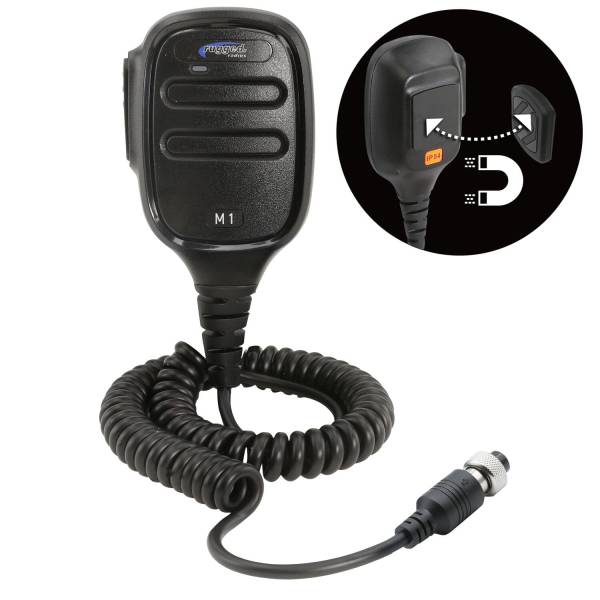 Rugged Radios - Hand Mic for M1 Mobile Radio with Scosche MagicMount | HM-M1