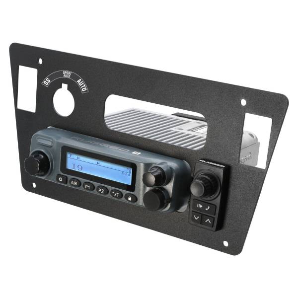 Rugged Radios - 2024 Yamaha YXZ Mount for Mobile Radio and 696 Rocker Intercom | IK-RM-YXZ