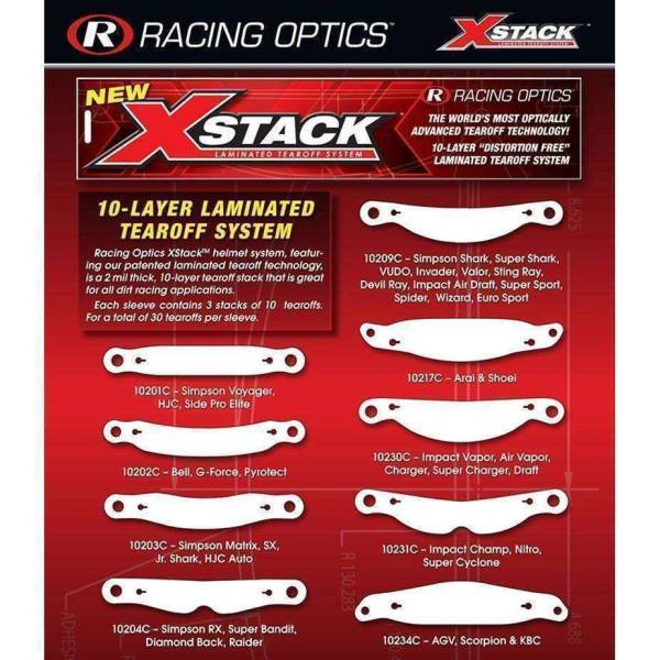 Rugged Radios - XStack Tear Offs for Impact Vapor Air Vapor Charger Super Charger Draft - 10230C | IMPACT-VAPOR-CHARGER-TEAROFFS