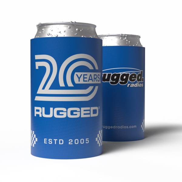 Rugged Radios - Rugged 20-Year Anniversary Koozie - Blue | KOOZIE-BLUE