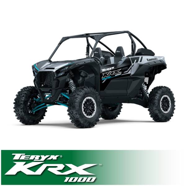 Rugged Radios - Kawasaki Teryx KRX Complete Communication Kit with Bluetooth Intercom and 2-Way Radio 696 PLUS / G1 GMRS / Dash Mount | KRX-696-G1-HK