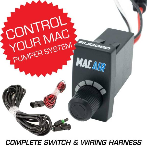 Rugged Radios - Rocker Switch Variable Speed Controller (VSC) for MAC Helmet Air Pumper - Complete Switch & Wiring Harness | MAC-VSC-RS