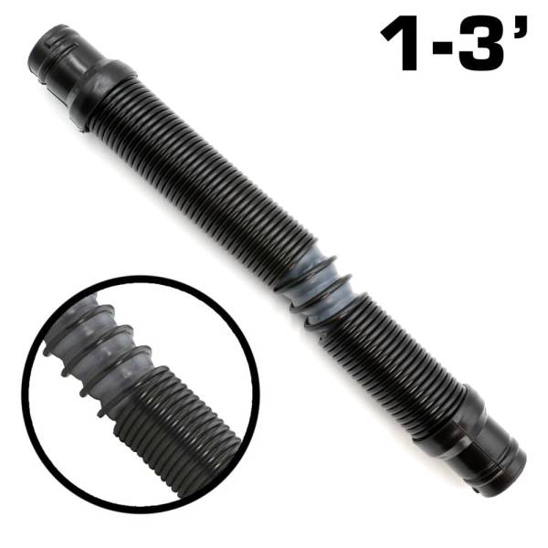 Rugged Radios - 1 to 3 Ft MAC-X Expandable Ultra Flex Helmet Air Pumper System Hose by Rugged Radios | MAC-X-HOSE-12