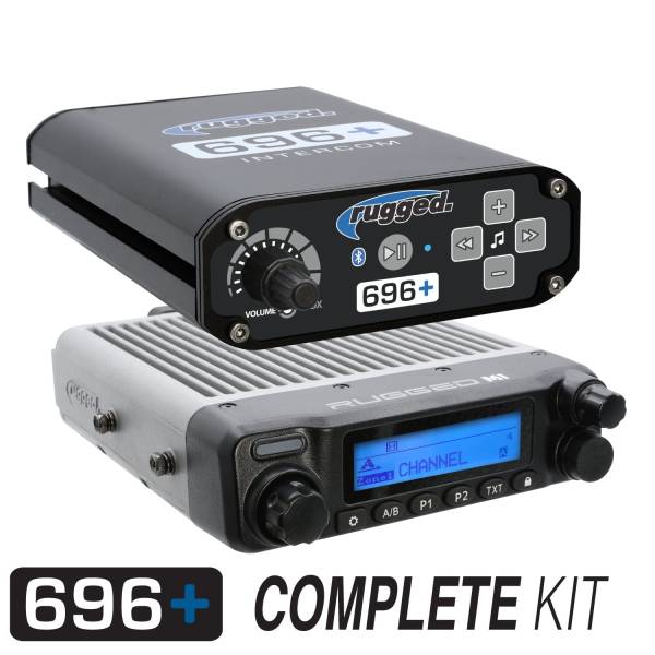 Rugged Radios - 696 PLUS Complete Master Communication Kit with Intercom and 2-Way Radio G1 GMRS | MCK-696-2P-G1