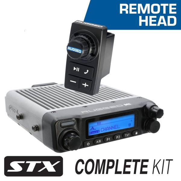 Rugged Radios - STX STEREO Remote Head Complete Master Communication Kit with Intercom and 2-Way Radio G1 GMRS | MCK-STX-RS-2P-G1