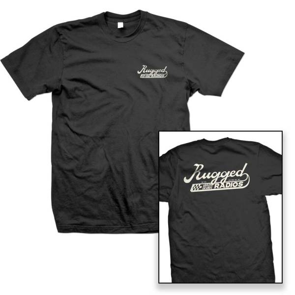 Rugged Radios - Rugged Radios SCRIPT T-Shirt - Black XXXL | MS-SCRIPT-BLK-XXXL