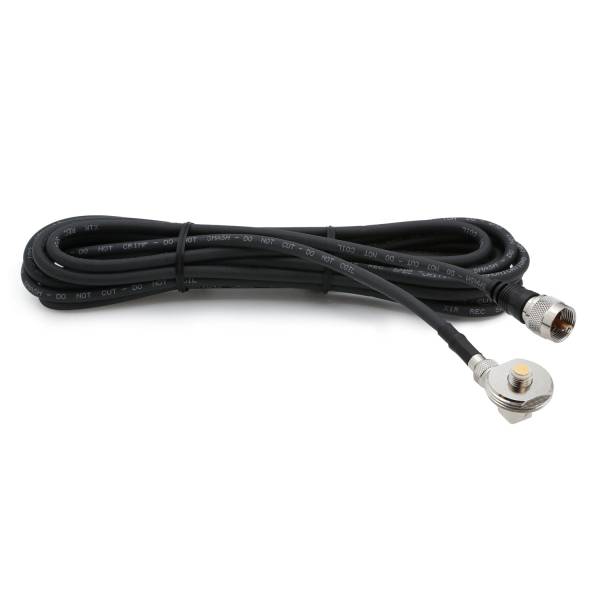 Rugged Radios - 15 Ft Antenna Cable with Removable Mini 3/8 NMO Bulkhead Mount | NMO-MINI-U-15
